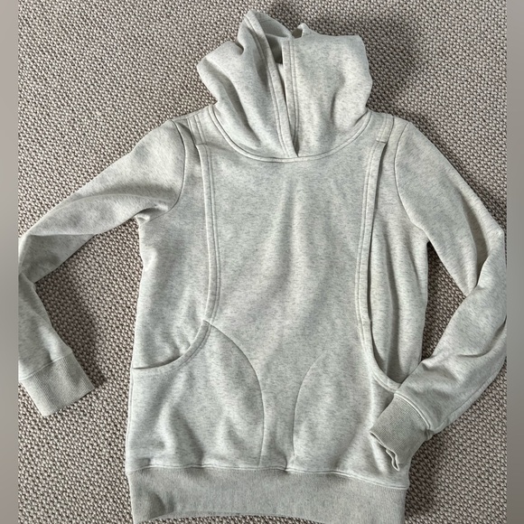 Latched Mama heavy nursing hoodie oatmeal size xs excellent condition - Picture 4 of 5